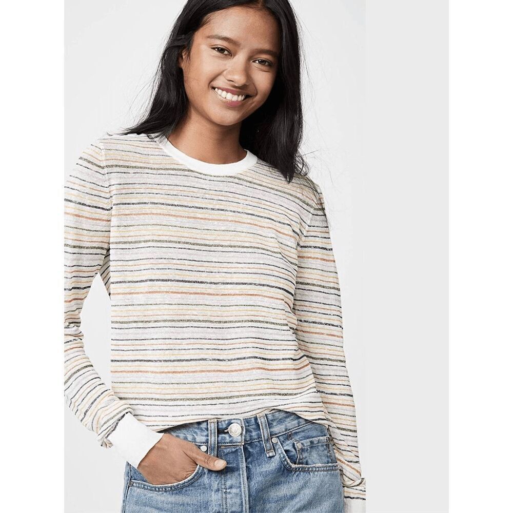NEW joie Women’s XS Ade Striped Pullover Sweater